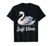Soft Vibes. Swan Calm Peaceful Tranquil Graceful T-Shirt
