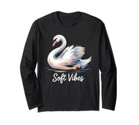 Soft Vibes Swan Calm Serene Graceful Peaceful Waterfowl Long Sleeve T-Shirt