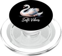 Soft Vibes Swan Calm Serene Graceful Peaceful Waterfowl PopSockets PopGrip for MagSafe