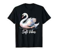 Soft Vibes Swan Calm Serene Graceful Peaceful Waterfowl T-Shirt