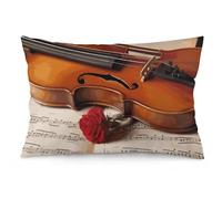 Soft Violin Sheet Music Printed Pillowcases Help You Sleep Comfortably: Multiple Colors and Four Sizes, Great Choices for Bedroom, Sofa and Car