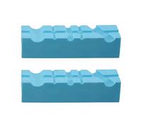 Soft Vise Jaw Pads, 2-Pack Rubber Bench Vice Jaws with Magnets for Metal Wood Plastic, 4/5/6 Inch Protective Clamping Faces