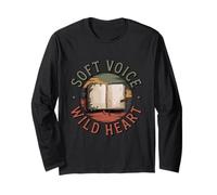 Soft Voice Wild Heart Funny Introvert Free Spirit Long Sleeve T-Shirt