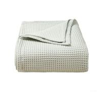 Soft Waffle Blanket for Babies, Made of Pure Cotton for a Cozy Napping Experience (light gray)