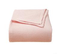 Soft Waffle Blanket for Infants, Made from Pure Cotton for a Cozy Experience (Light pink)