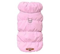 Soft Warm Dog Clothes Winter Padded Puppy Cat Coat Jacket For Small Medium Dogs Chihuahua French Bulldog Poodle Vest Pet Outfit(Pink,L)