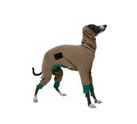 Soft & Warm Dog Pajamas Pjs Autumn/Winter Whippet Jumpsuit Four-Legged Pet Turtleneck Sweater Bedlington Italian Greyhound Clothes(One Size)