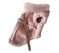 Soft Warm Fleece Dog Jacket With D-Ring Lightweight Windproof Pet Coat For Schnauzers Shiba Inus Poodles Chihuahuas,A,S