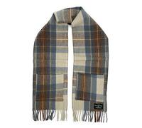 Soft Warm Wool Tartan Clan Pocket Scarf Unisex (Stewart Muted Blue)