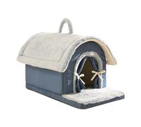 Soft, Washable, Comfortable, Non-slip Denim Cat Bed/tent. Suitable for Cats And Small Dogs. Ideal for Apartments And, M