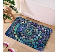 Soft Washable Diatomite Bath Mat 60x90cm Grey, Quick Dry Non-Slip Bathroom Rug for Shower, Kitchen and Entryway, For Easy Clean Absorbent Floor Mat(80 * 120cm 14)