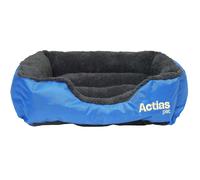 Soft Washable Dog & Cat Bed (Blue, Small)