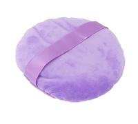 Soft Washable Large Round Loose Powder Puff for Makeup - Reusable Dry Wet Use Cosmetic Sponge (Purple)