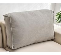 Soft Washable Reading Pillow for Bed & Sofa Backrest Cushion 90x45cm Removable Cover Lumbar Support Headboard Cushion Comfortable Leaning Pillow Color: #4
