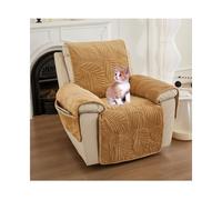 Soft Washable Recliner Chair Cover NonSlip Armchair Protector for Electric Chairs & Sofas Durable Furniture Cover for Kids & Pets (Coffee)