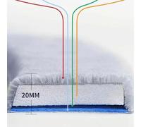 Soft Washable Toilet Seat Cover Pad with Memory Foam Padding - Fit for Round and Square Seats, Gray Bathroom Accessory (38 x 10 cm)