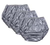 Soft Waterproof Incontinence Pants Pack of 3 Incontinence Pants for Women and Men Plastic Pants Adult Incontinence Pull-On Plastic Pants Covers Anti-Side Leakage Physiological A,Waist 70cm