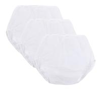 Soft Waterproof Incontinence Pants Pack of 3 Incontinence Pants for Women and Men Plastic Pants Adult Incontinence Pull-On Plastic Pants Covers Anti-Side Leakage Physiological E,Waist 65cm