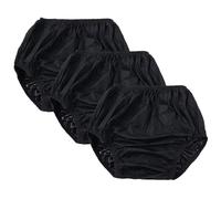 Soft Waterproof Incontinence Pants Pack of 3 Incontinence Pants for Women and Men Plastic Pants Adult Incontinence Pull-On Plastic Pants Covers Anti-Side Leakage Physiological B,Waist 65cm