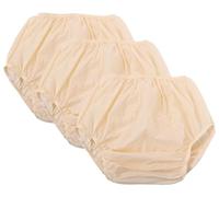 Soft Waterproof Incontinence Pants Pack of 3 Incontinence Pants for Women and Men Plastic Pants Adult Incontinence Pull-On Plastic Pants Covers Anti-Side Leakage Physiological D,Waist 65cm