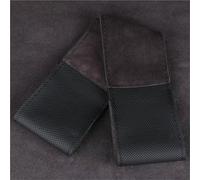 Soft Wheel Cover 38cm Car Steering Wheel Cover Anti-Slip Microfiber Suede Leather Enhanced Grip Breathable All-Season Comfort Guard Steering Wheel Protectorf(A-BLACK-X)