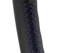 Soft Wheel Cover For VW For Golf 4 For MK4 For Passat 1996-2005 Hand Sewing Car Steering Wheel Soft Perforated Leather Cover Trim Black Steering Wheel Protectorf(Blue Thread)