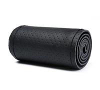 Soft Wheel Cover Hand-Stitched Steering Wheel Cover 36-40cm DIY Leather Braid On The With Needles Thread Car-Styling Covers Steering Wheel Protectorf(Black Thread 38cm 3)