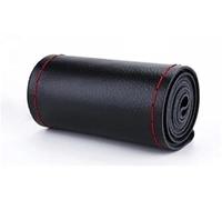 Soft Wheel Cover Hand-Stitched Steering Wheel Cover 36-40cm DIY Leather Braid On The With Needles Thread Car-Styling Covers Steering Wheel Protectorf(Red Thread 40cm 13)
