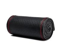 Soft Wheel Cover Hand-Stitched Steering Wheel Cover 36-40cm DIY Leather Braid On The With Needles Thread Car-Styling Covers Steering Wheel Protectorf(Red Thread 40cm 14)