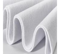 Soft White Felt Fabric 18"X 36"/ 1.6mm Thick Sewing Patwork Material Large Craft Felt Roll Fabric by The Yard