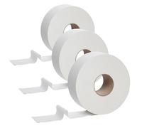 Soft White Mini Jumbo 2 Ply Toilet Tissue Paper for Bathrooms & Washrooms