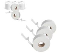 Soft White Toilet Tissue 2ply Mini Jumbo Rolls for Shops Toilets & Home Use (12 Rolls)
