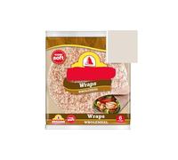 Soft Wholemeal Tortilla Wraps, Wheat Flour, 367g, Pack of 1,Made with wholemeal wheat flour, these wraps offer a wholesome, hearty flavour ideal for everyday meals.