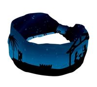 Soft Wide Headband, Headbands for Women Girls, Silhouette 3 Wise Kings Manger Stretchy Knotted Headwraps, Fashion Sports Hairdband for Workout Yoga, Gym, Running