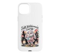 Soft Wilderness Energy Bunny Camping Case for iPhone 15 Plus