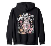 Soft Wilderness Energy Bunny Camping Zip Hoodie