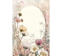 Soft Wildflower Notebook for Daily Writing and Personal Notes: Pastel Botanical Lined Journal with 110 Pages for Journaling, School Notes, and Everyday Thoughts | 6 x 9