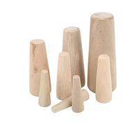 Soft Wood Plugs Tapered Marine Boat Wooden Conical Bungs Plugs Set 10pcs Marine Tapered Thru Hull Emergency Soft Wood Plugs Drain Plug for Boat Yacht