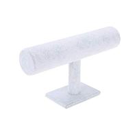 Soft Wood PVC Jewelry T-Bar Stand, T-Bar Design Jewelry Display Holder, for Watches Bracelets