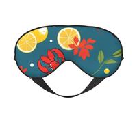 Soft Wooden Rustic Log Cottage Scenery Printed Eye Mask,Adjustable Breathable Eye Masks for Sleep,Light Blocking & Double-Sided