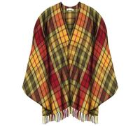 Soft wool cape made in Scotland - Thick and Warm Winter Poncho - 160cm x 100cm Buchanan Autumn Tartan - Cape Blanket Poncho - Valentines day, Mothers day Gift - Home, Travel, Camping