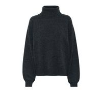 Soft Wool Rollneck Jumper Deep Graphite - female - Gestuz - Turtlenecks - Gray - L - Knitwear L