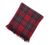 Soft Wool Tartan Travel Blanket for car and caravan - 70x60 inches large blanket - Scottish plaid, checkered, Indoor, lightweight Outdoor warm, Bed and Sofa, Picnic Rug - Macgregor Tartan