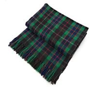 Soft Wool Tartan Travel Blanket for car and caravan - 70x60 inches large blanket - Scottish plaid, checkered, Indoor, lightweight Outdoor warm, Bed and Sofa, Picnic Rug - Fraser Hunting Tartan