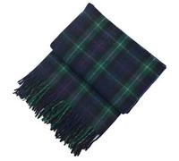 Soft Wool Tartan Travel Blanket for car and caravan - 70x60 inches large blanket - Scottish plaid, checkered, Indoor, lightweight Outdoor warm, Bed and Sofa, Picnic Rug - Mackenzie Tartan