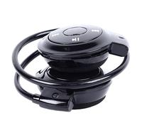 Soft Wrap Around Headphones with Microphone, Around Head Headphones, Over Ear Wireless Headphones Behind The Head for Running Sports Black