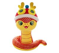 Soft Zodiacal Snake Mascots Dolls Festival Plush Toy Chinese New Year Celebration Hanging Decoration For Home And Offices Cultural Zodiacal Toy
