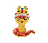 Soft Zodiacal Snake Mascots Dolls Festival Plush Toy Chinese New Year Celebration Hanging Decoration For Home And Offices Cultural Zodiacal Toy