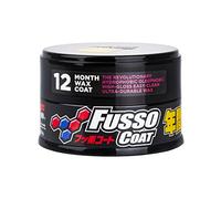 SOFT99 Fusso Coat 12 Months Wax Dark 200g - Hard Car Wax Polish - Auto Care Waterproof Hydrophobic Coating - Durable Paintwork Protection and High-Gloss Finish - Kit with an Applicator Pad