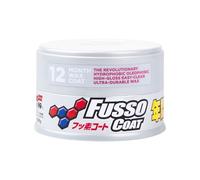 SOFT99 Fusso Coat 12 Months Wax Light 200g - Hard Car Wax Polish - Auto Care Waterproof Hydrophobic Coating - Durable Paintwork Protection and High-Gloss Finish - Kit with an Applicator Pad